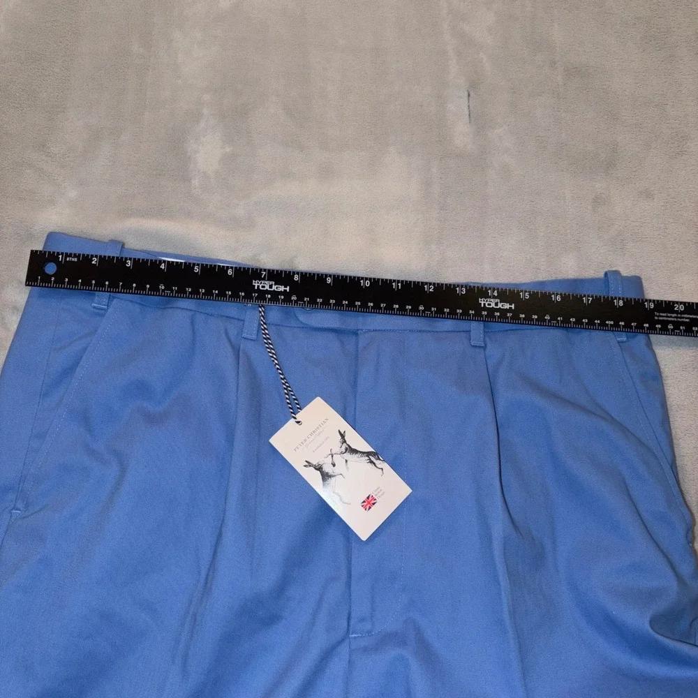 Peter Christian Mens‎ Chino Trousers Blue 100% Cotton 38x26 MT 06 PC 1336 NWT